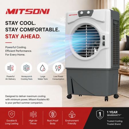 Mitsoni 80L Air Cooler